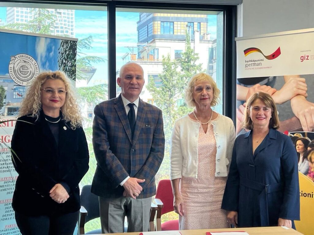 Partneritet i ri ndërkombëtar për Universitetin e Shkodrës me organizatën gjermane GIZ