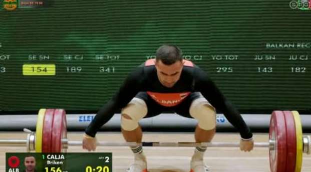 Briken Çalja shkëlqen në Durrës, vendos rekord ballkanik në shtytje