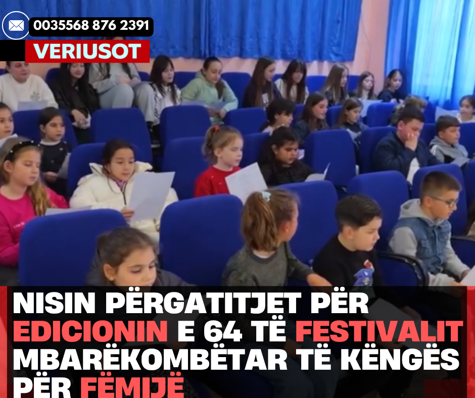 Nisin përgatitjet për edicionin e 64 të Festivalit Mbarëkombëtar të Këngës për Fëmijë