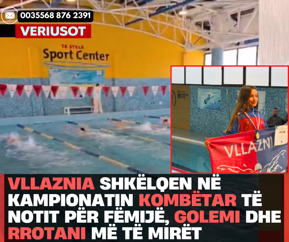 Vllaznia shkëlqen në Kampionatin Kombëtar të Notit për fëmijë, Golemi dhe Rrotani më të mirët në kategoritë e tyre