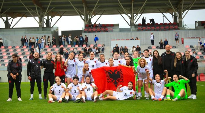 Shqipëria U19 e vajzave fiton 3-0 ndaj Lihtenshtejnit, e mbyll grupin në vendin e dytë