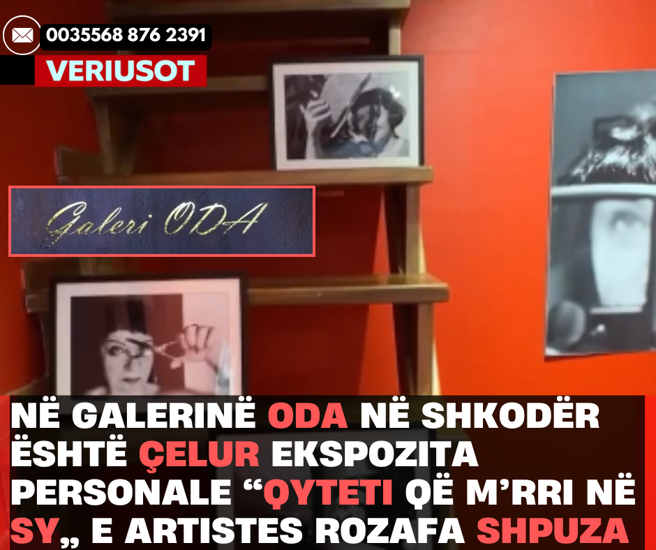 Në Galerinë ODA në Shkodër është çelur ekspozita personale “Qyteti që m’rri në sy” e artistes Rozafa Shpuza